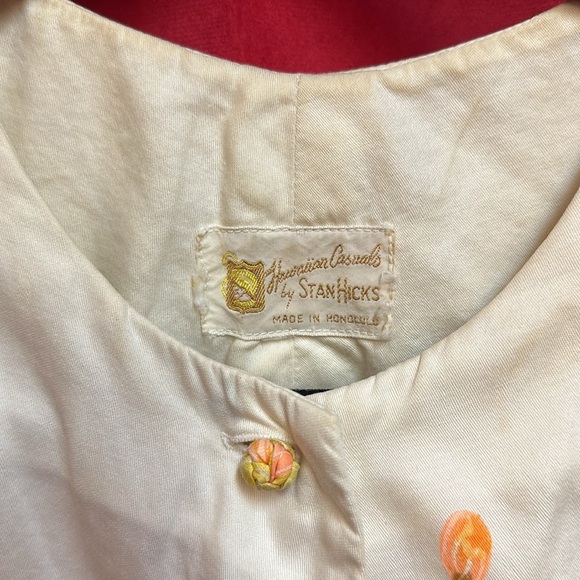 Hawaiian casuals by Stan Hicks made in Honolulu vintage original pockets - Picture 4 of 7